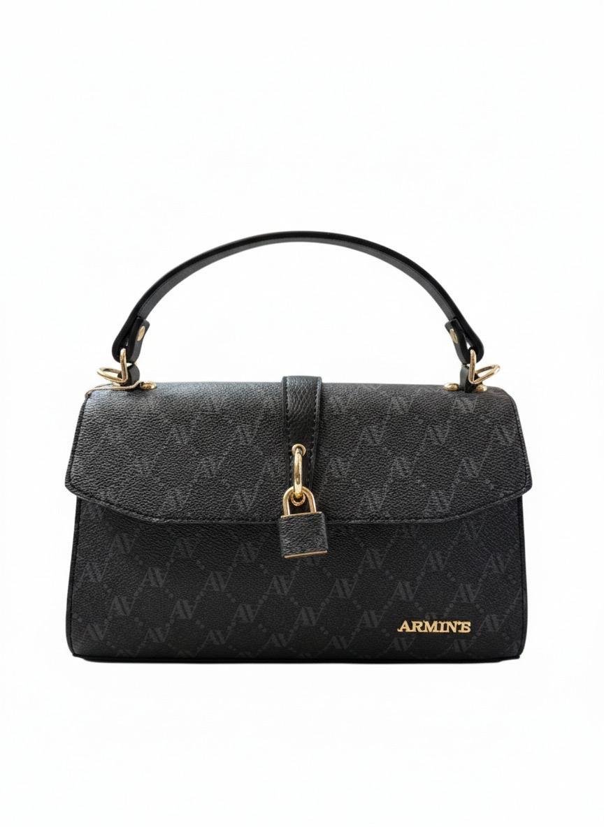 Armine 425 Bayan Çanta Siyah Noktalı