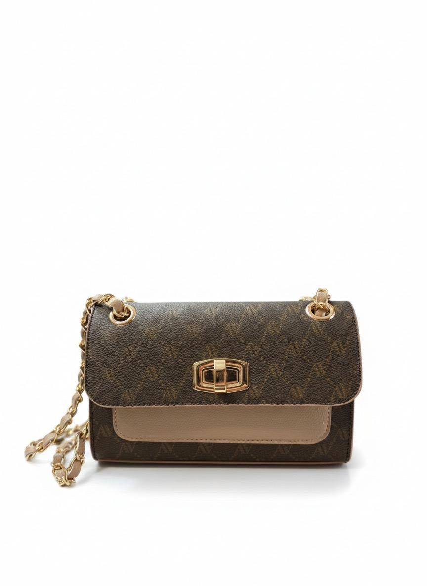 Armine 426 Bayan Çanta Kahve Noktalı