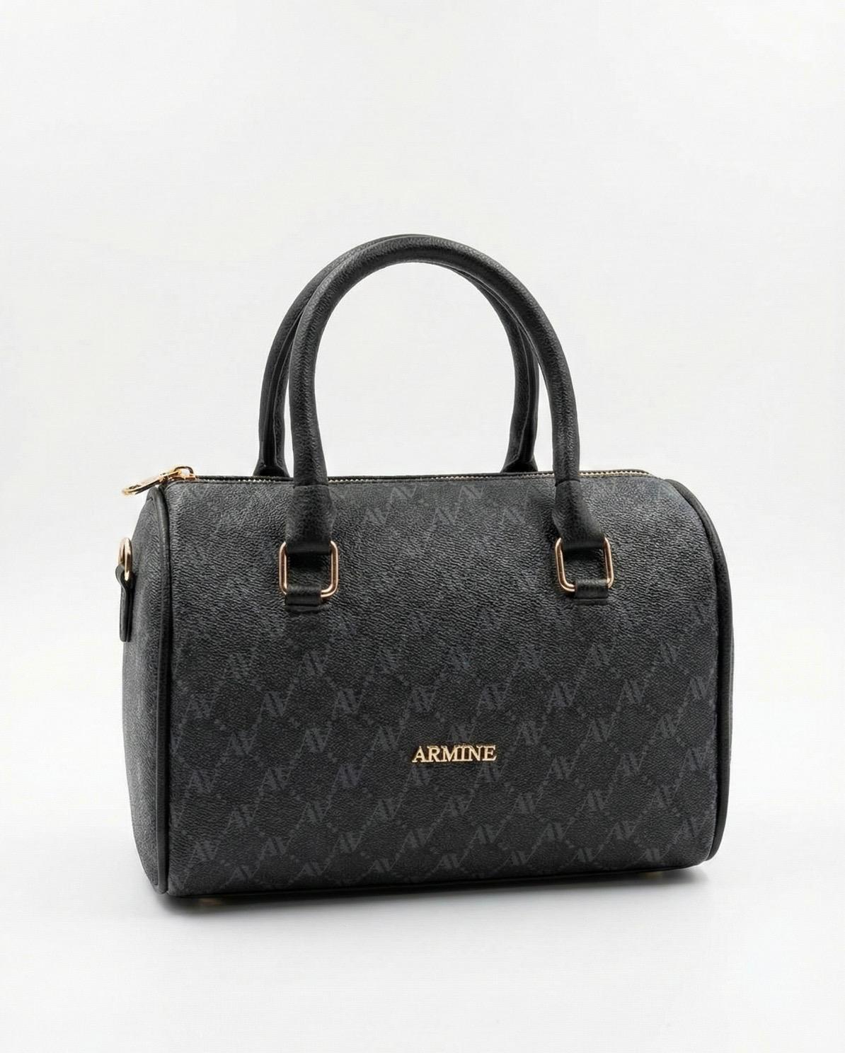 Armine 427 Bayan Çanta Siyah Noktalı