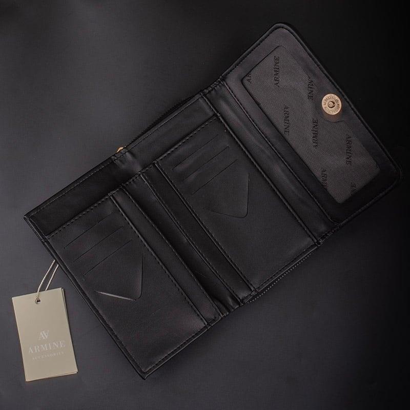 Armine C12 Bayan Cüzdan Siyah Pia