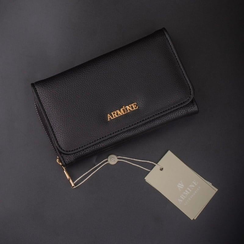 Armine C12 Bayan Cüzdan Siyah Pia