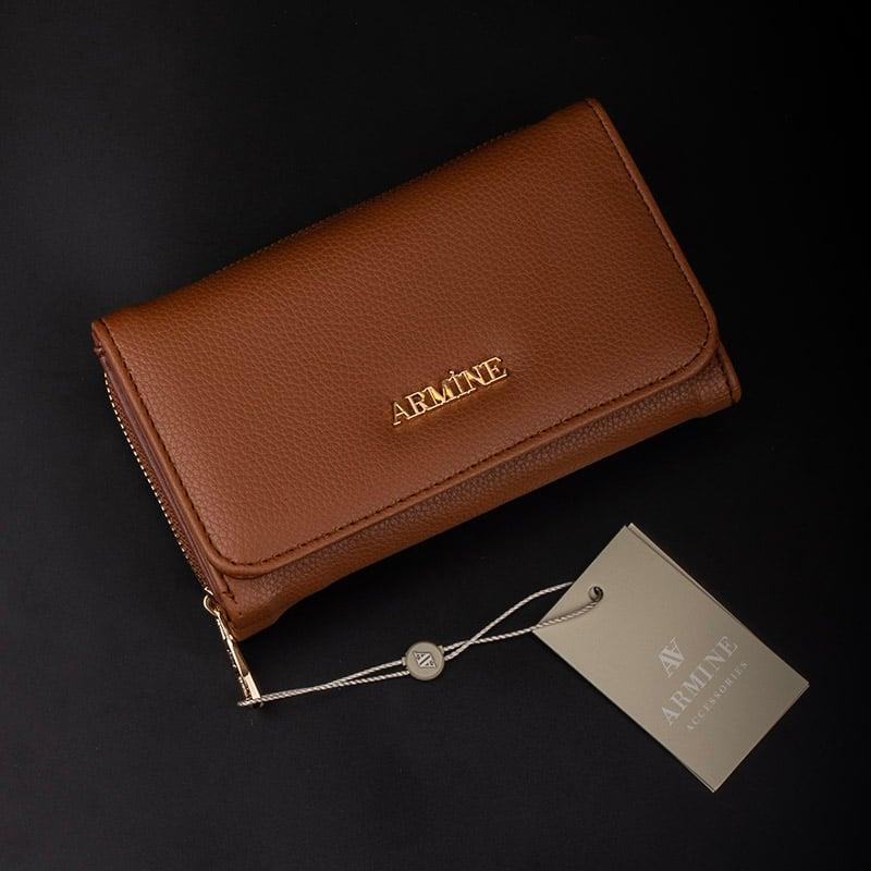 Armine C12 Bayan Cüzdan Taba Pia