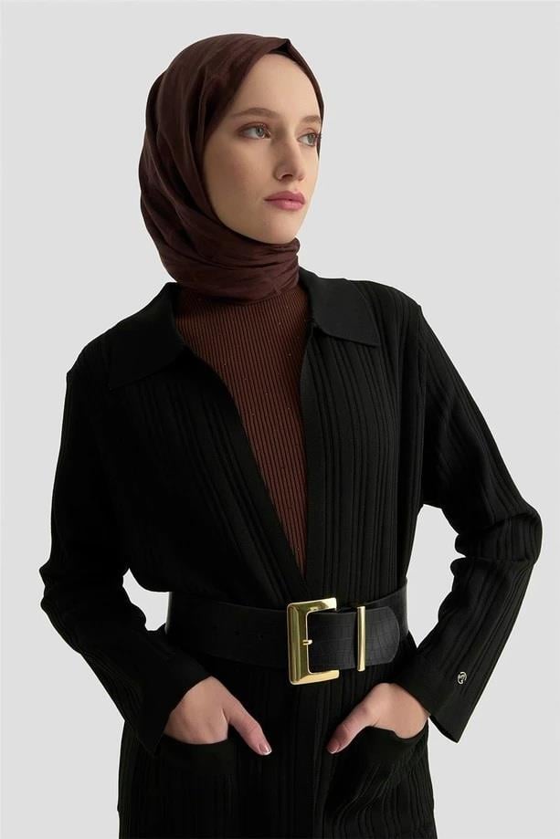 Armine Cepli Triko Ceket Siyah 25KTD569