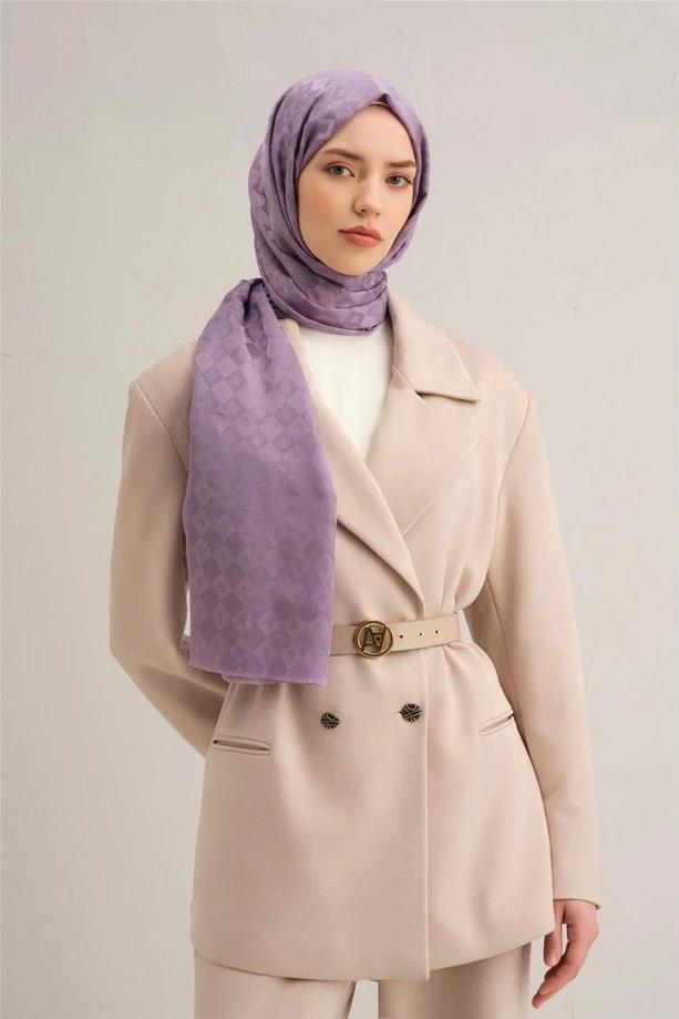 Armine Jakarlı İpek Pamuk Şal 10071