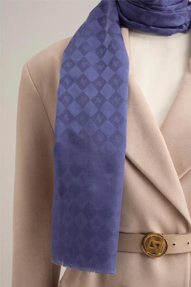 Armine Jakarlı İpek Pamuk Şal 10700