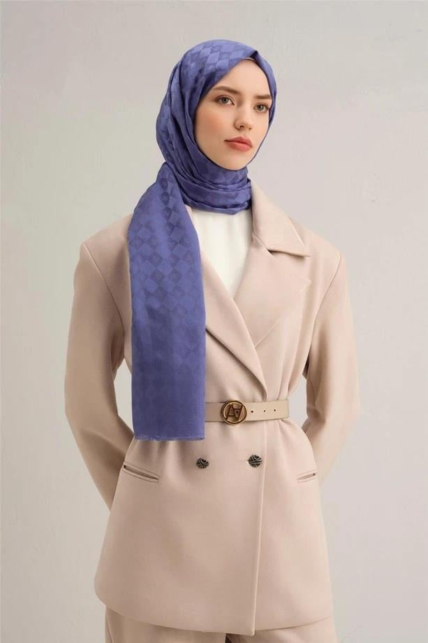 Armine Jakarlı İpek Pamuk Şal 10700