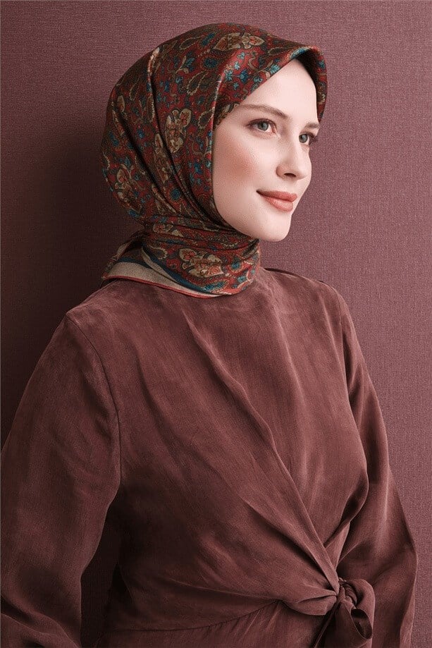 Armine Saf İpek  Eşarp 9609D 03