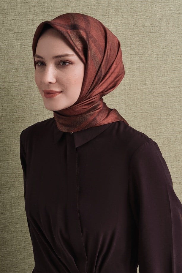 Armine Saf İpek  Eşarp 9618D 02