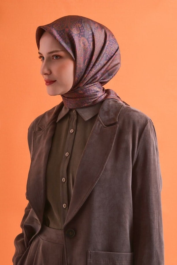 Armine Saf İpek  Eşarp 9631D 03