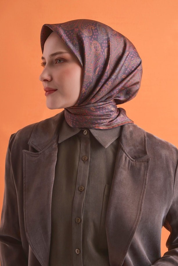 Armine Saf İpek  Eşarp 9631D 03