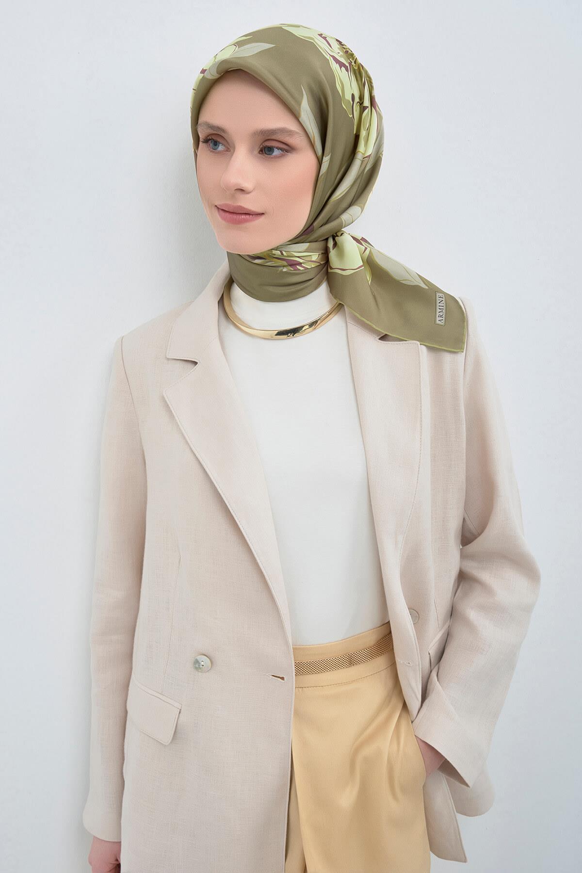 Armine Saf İpek Sura Eşarp 9509D 52