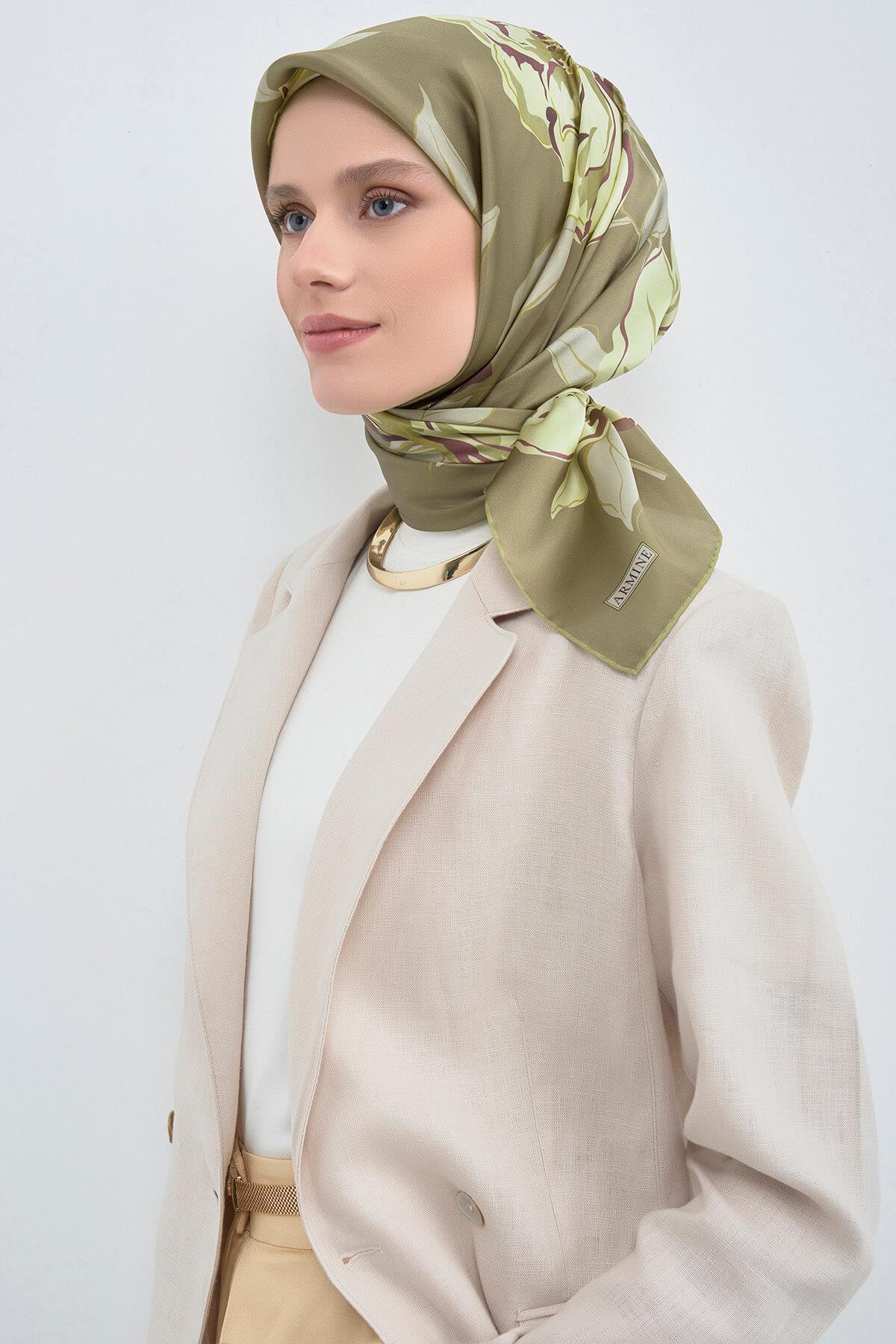 Armine Saf İpek Sura Eşarp 9509D 52