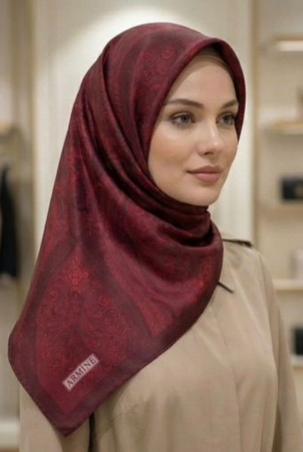 Armine Saf İpek Sura Eşarp 9537D 50