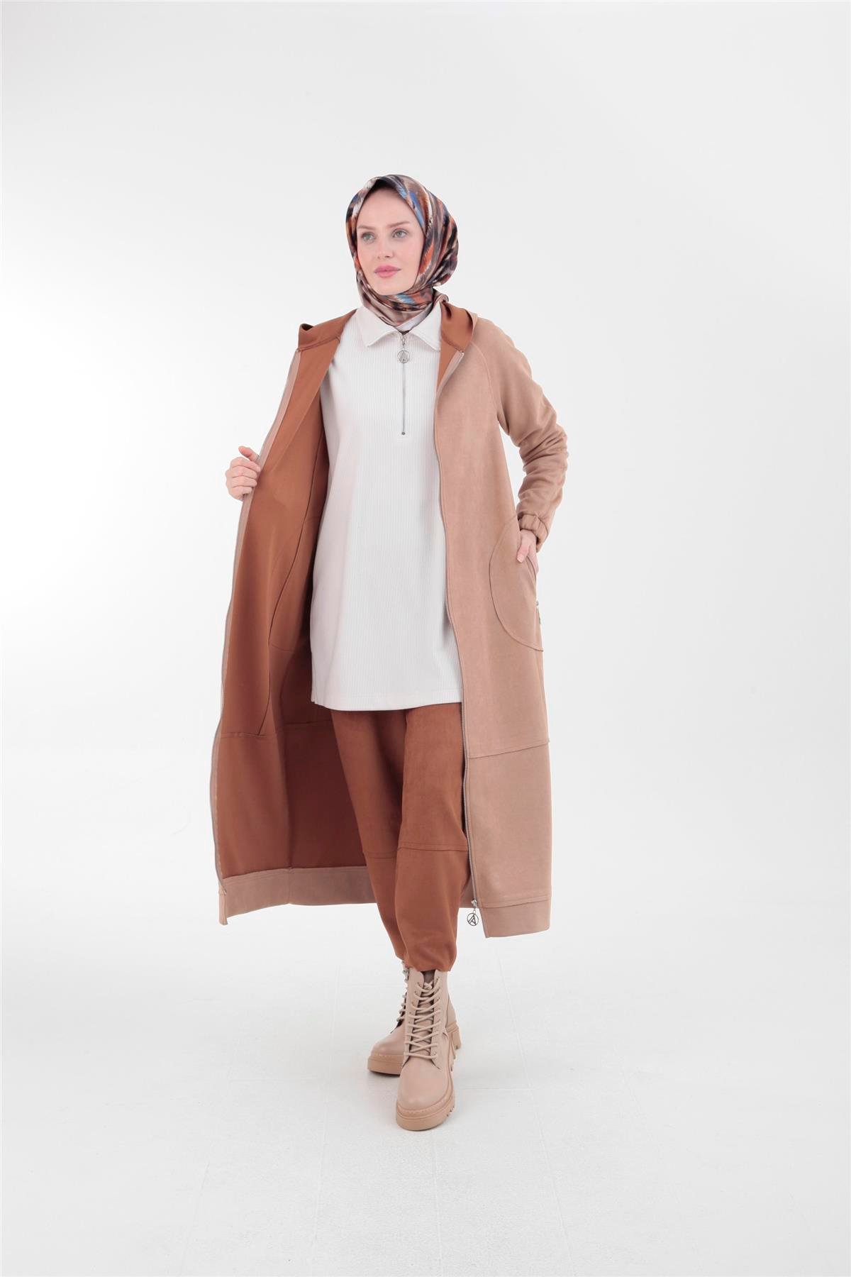 Armine Süet Kap 23KT513 Vizon