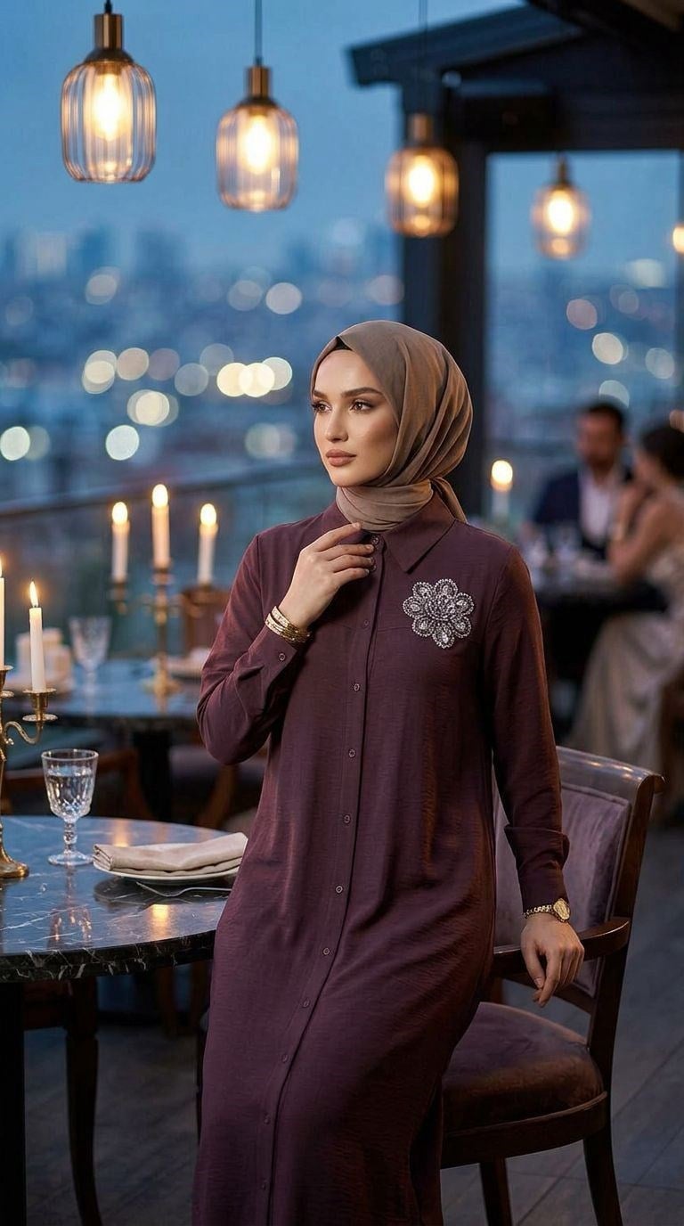 Armine TEND Çiçek Detaylı Tunik Vişne 26YT403