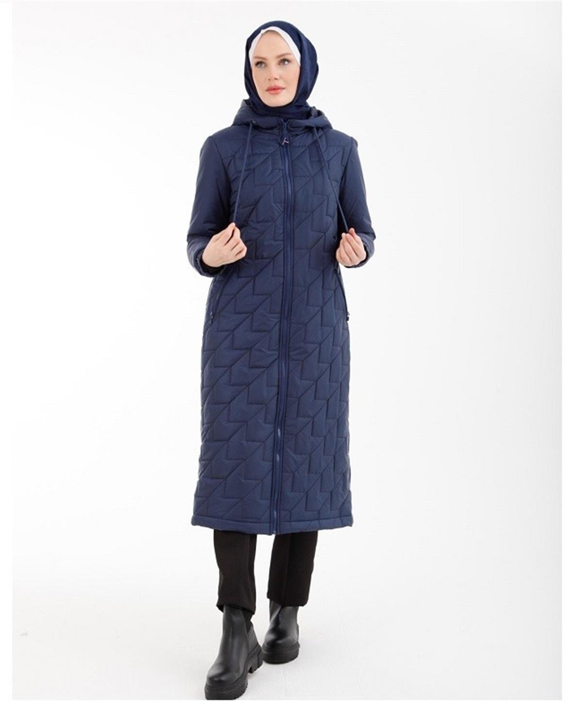 Armine Trend 22KT742 Kazayağı Kapitone Mont İndigo