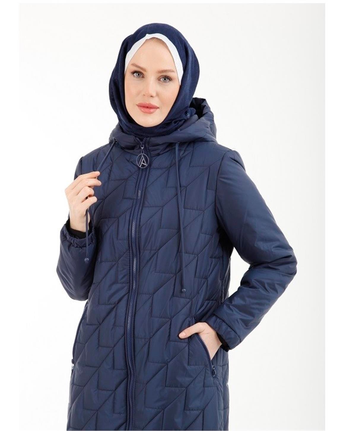 Armine Trend 22KT742 Kazayağı Kapitone Mont İndigo