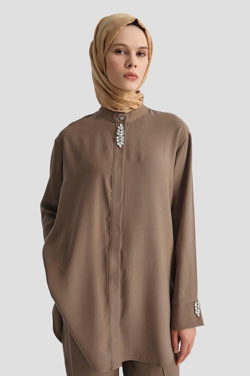 Armine TREND Asimetrik Kesim Bayan Takım Vizon 25YT6108