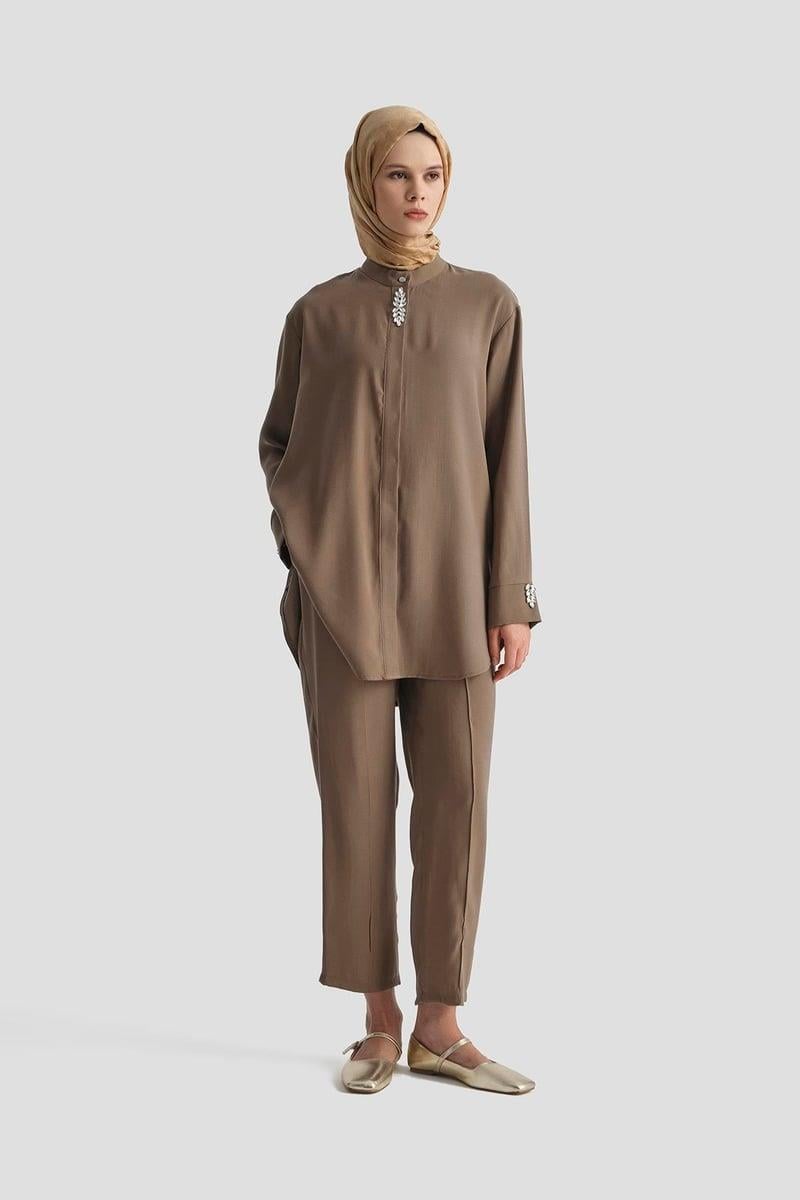 Armine TREND Asimetrik Kesim Bayan Takım Vizon 25YT6108