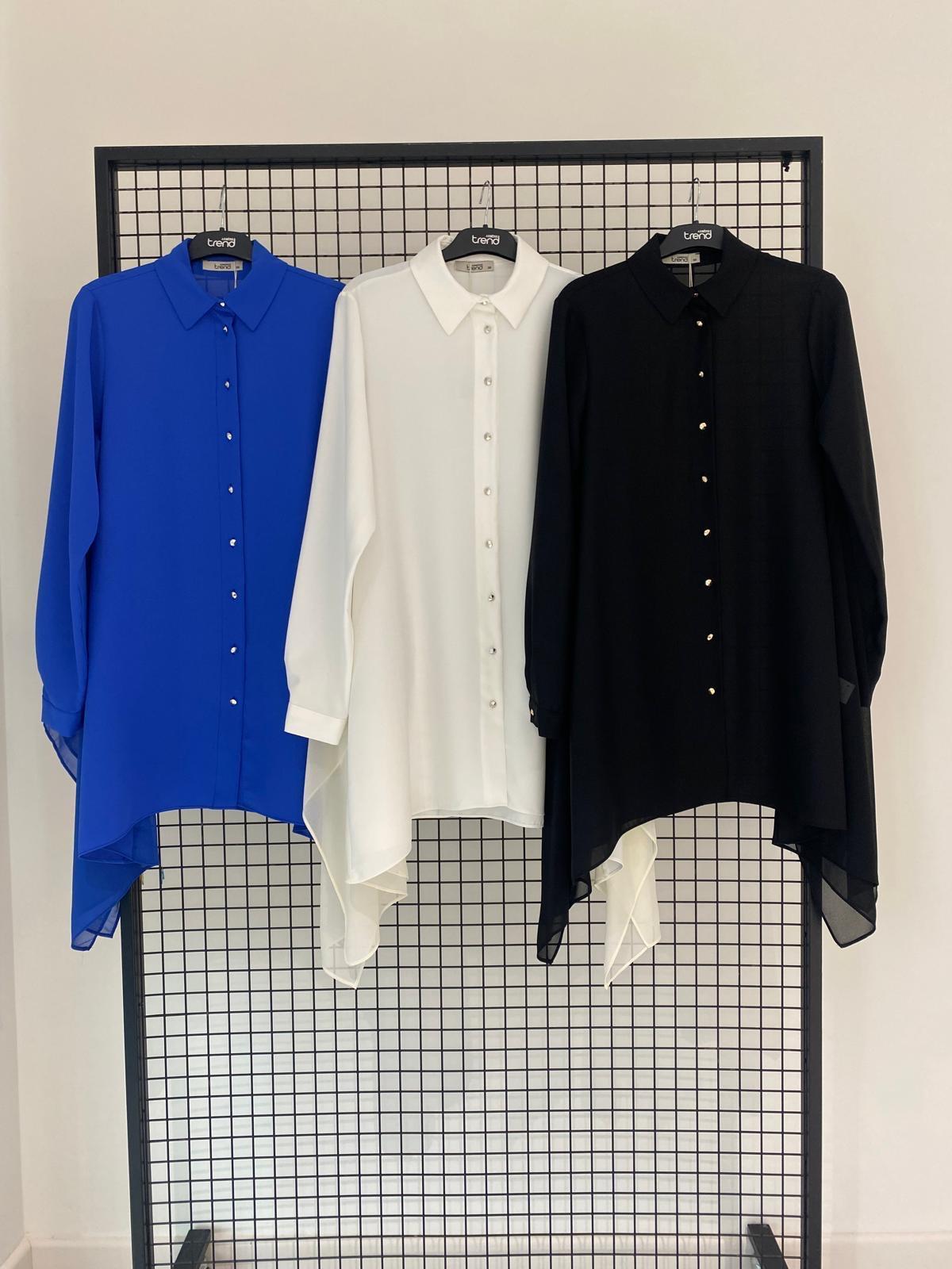 Armine TREND Asimetrik Kesim Kurtarıcı Tunik Siyah 25YT401