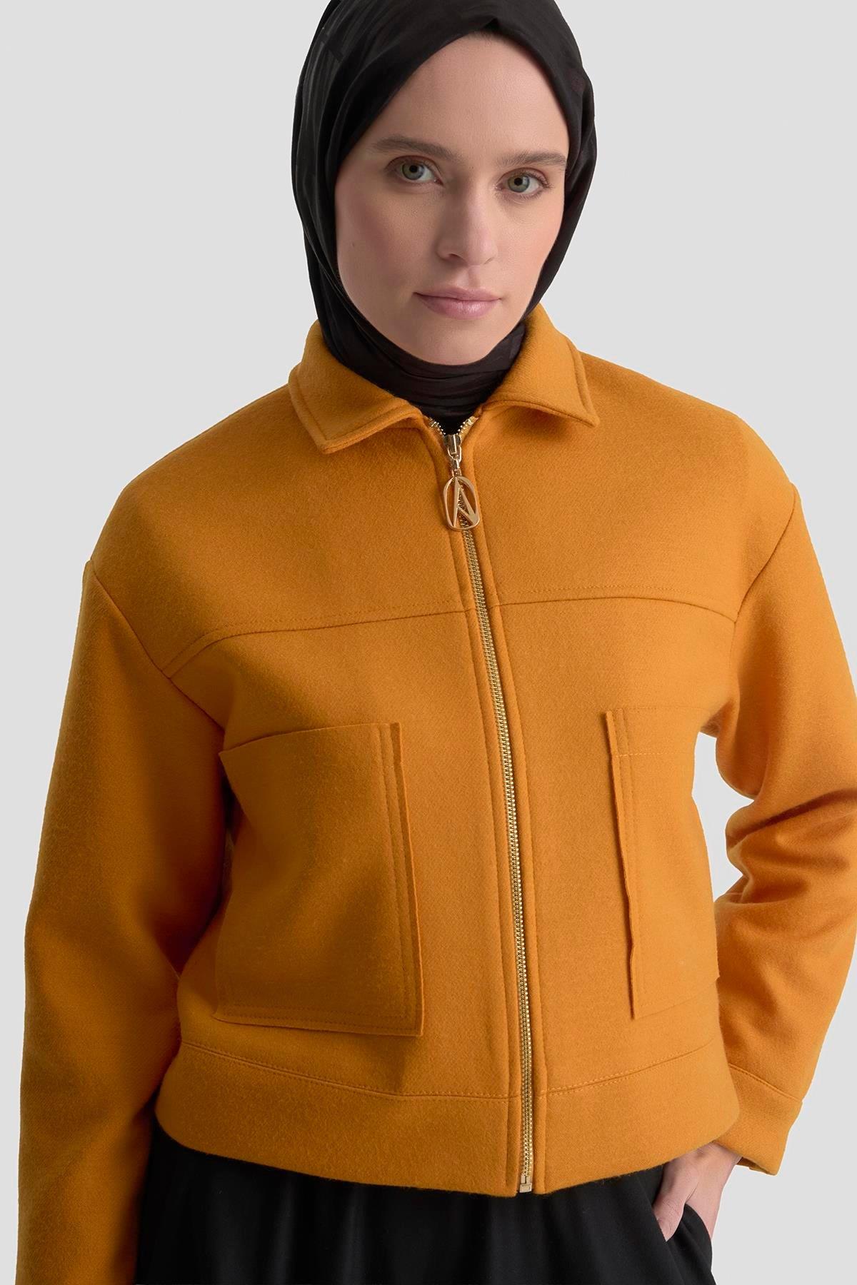 ARMİNE TREND Bamber Ceket Hardal 25KT517