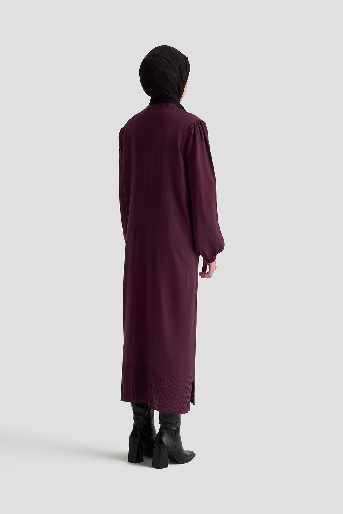 Armine TREND Basic Görünümlü Elbise Mürdüm 25YTD956