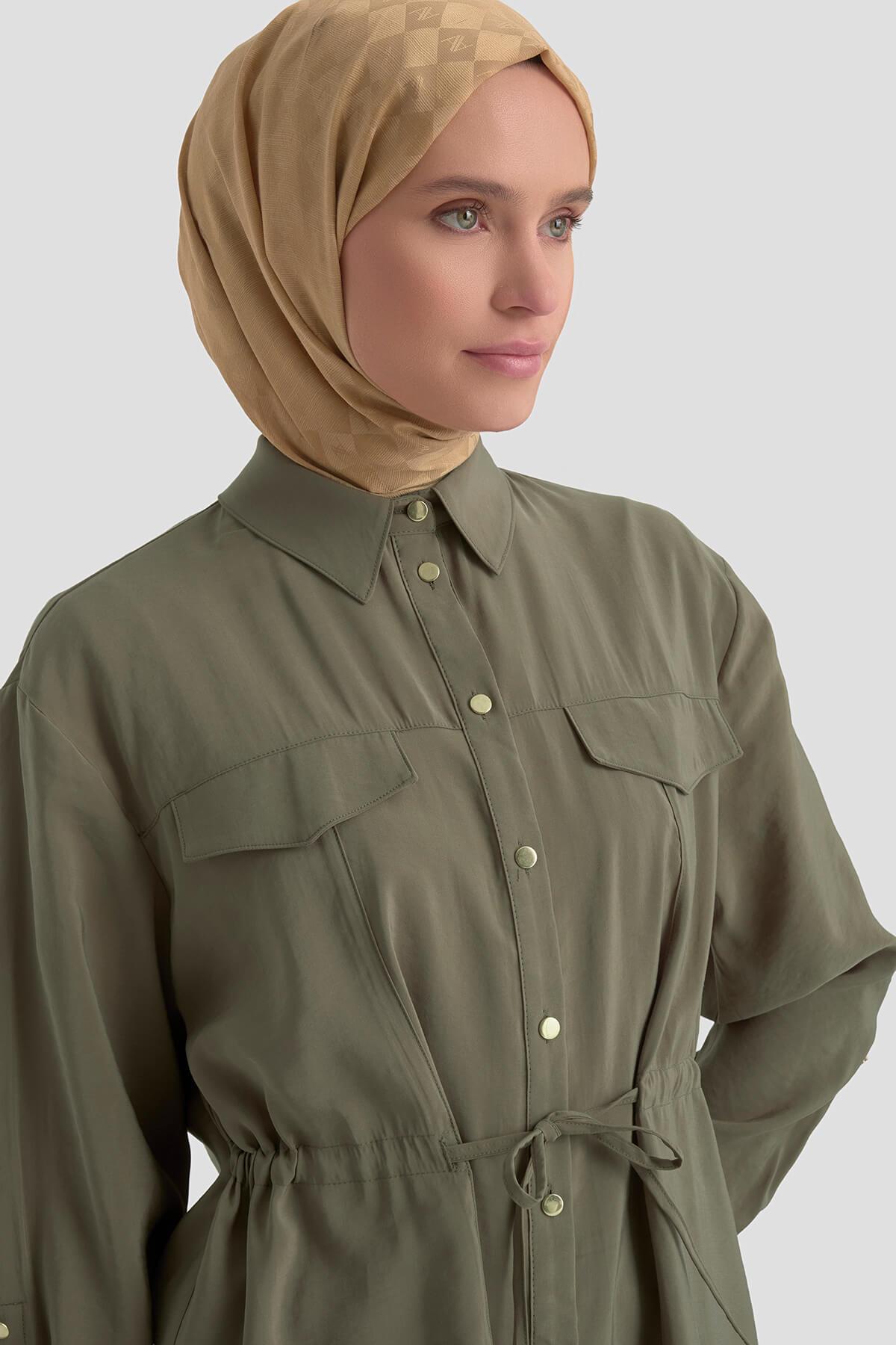 Armine TREND Belden Bağcıklı Spor Pantolonlu Takım Küf Yeşili 26YT619