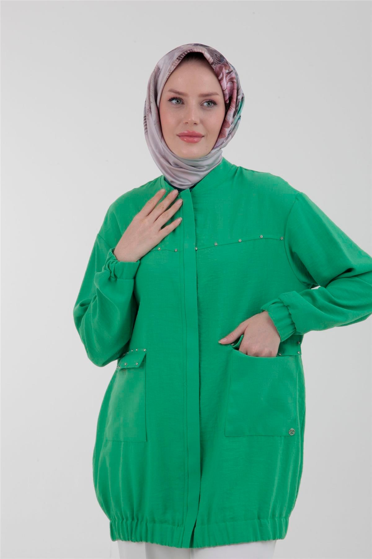 Armine Trend Ceket 23YT531 Benetton Yeşili