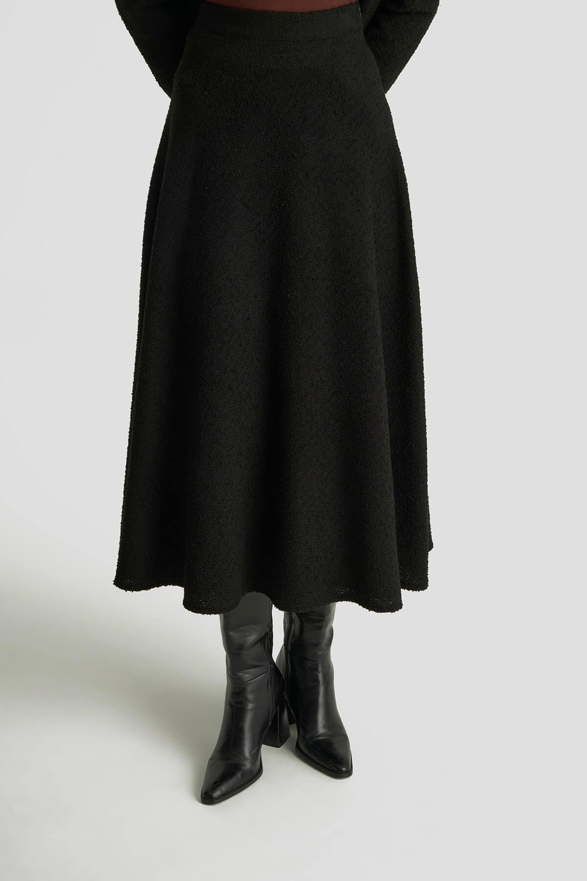 Armine TREND Ceket Fermuar Detaylı Alt Üst Takım Siyah 25KT627