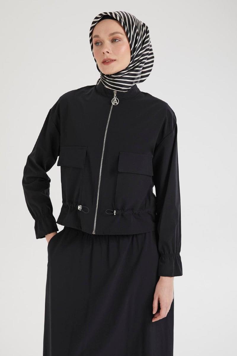 Armine TREND Cep Detaylı Etekli Takım Siyah 25YT659