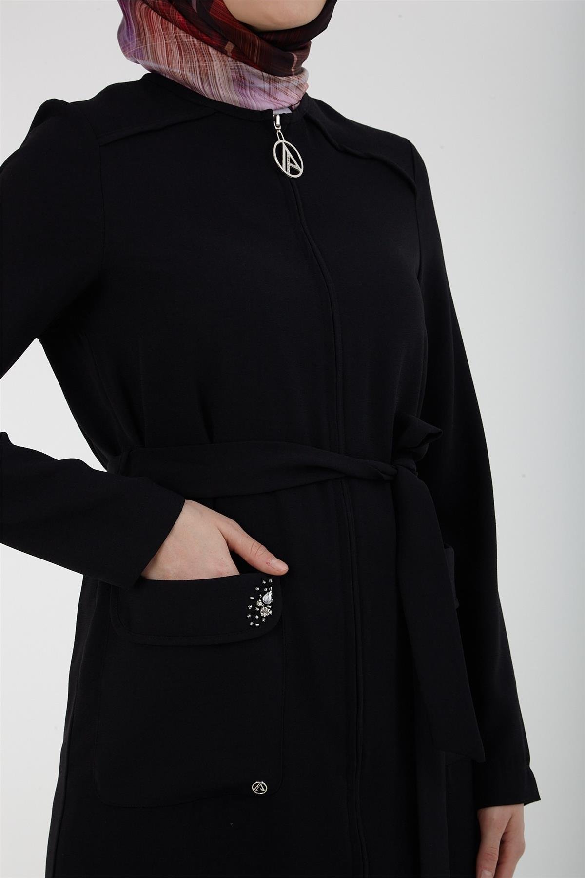 Armine Trend Cep Detaylı GiyÇık 23YT506 Siyah