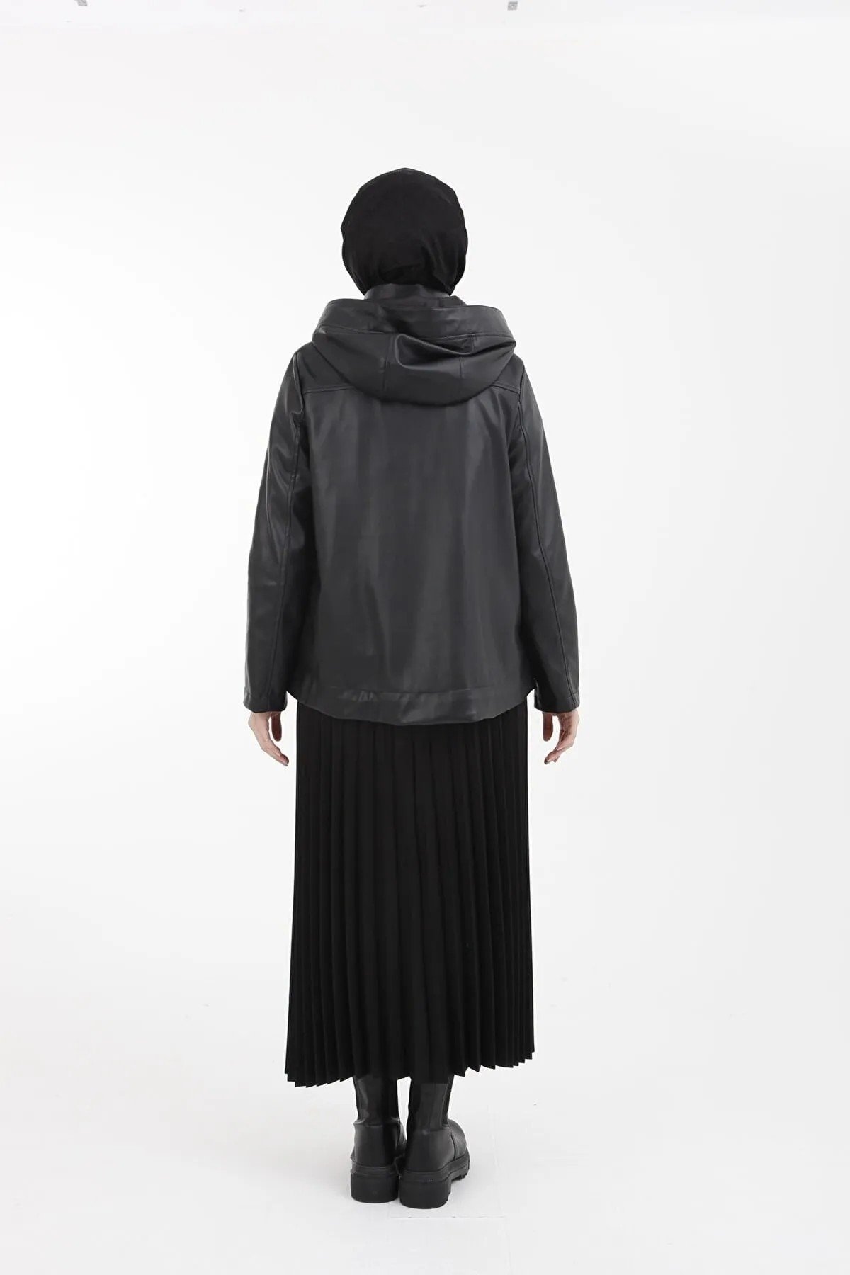 Armine Trend Deri Ceket  22KT502 Siyah