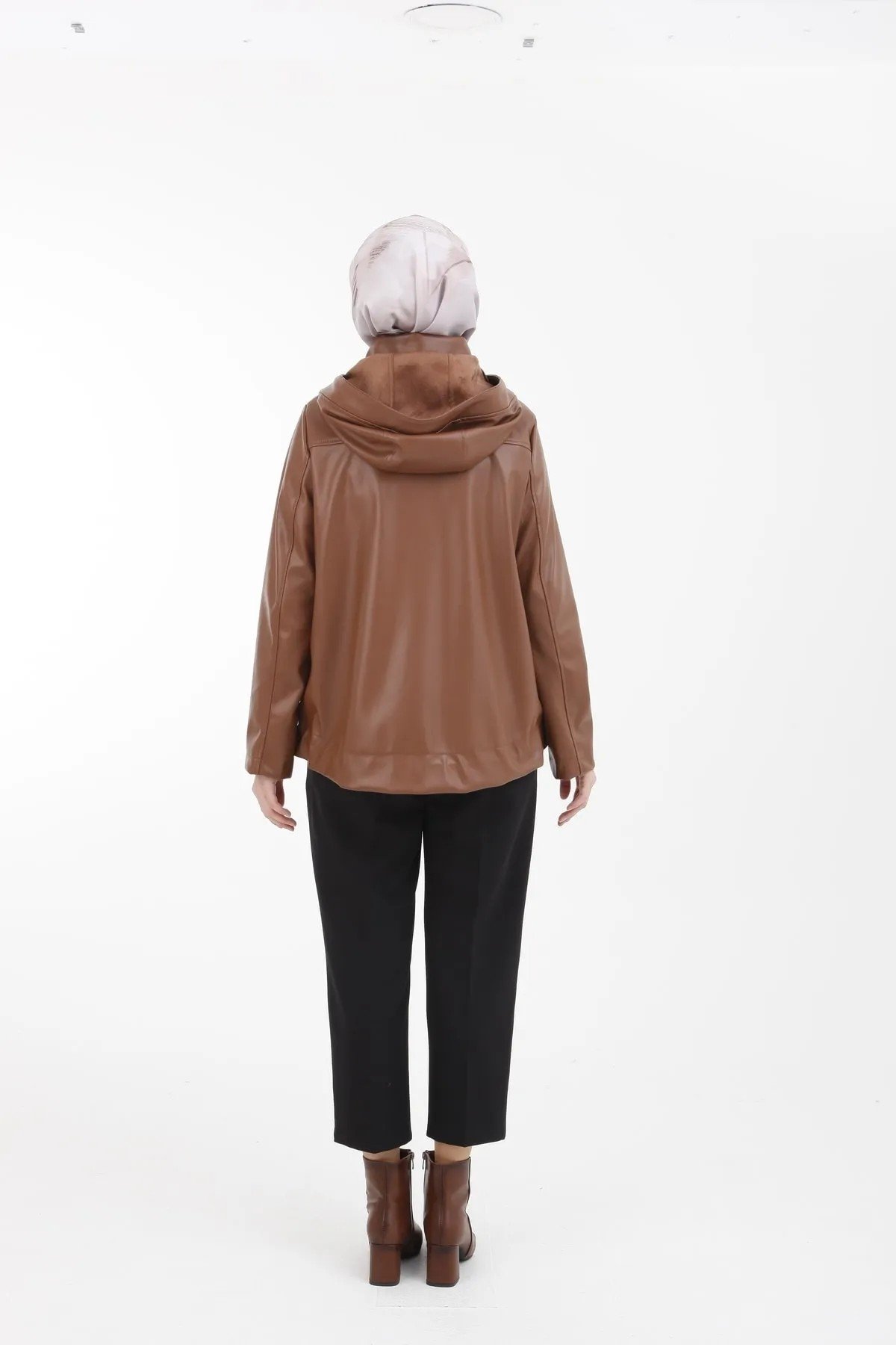 Armine Trend Deri Ceket  22KT502 Taba