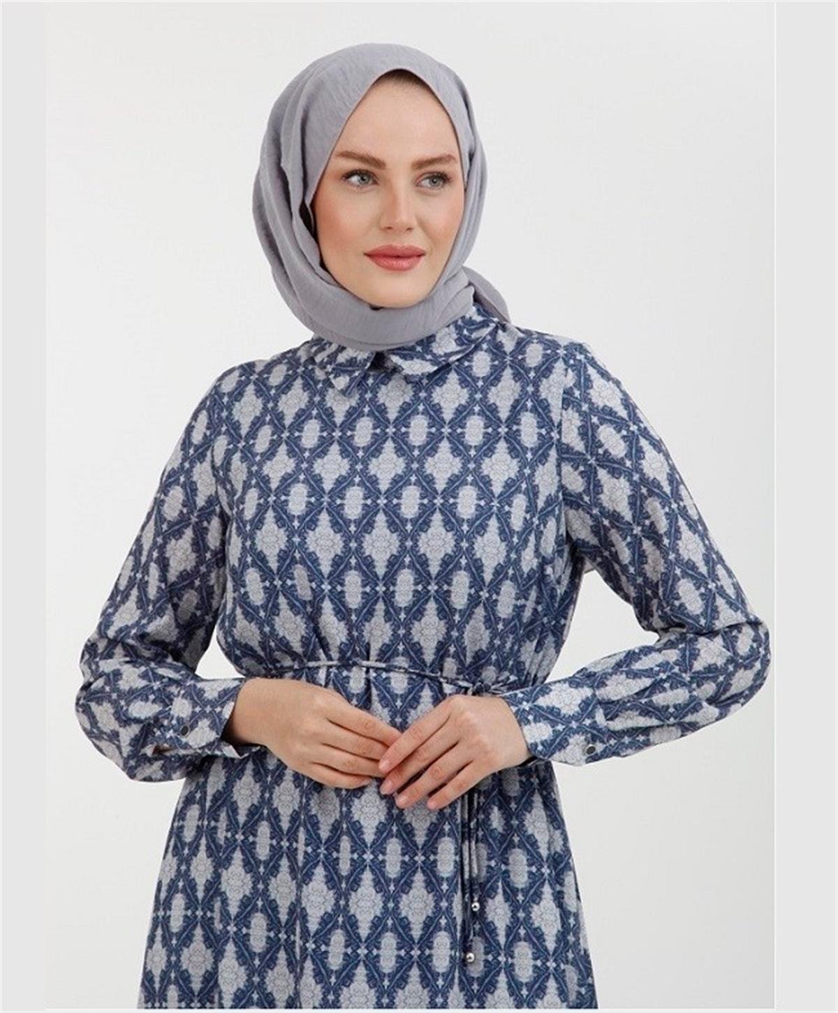 Armine Trend Elbise 22YT945 İndigo