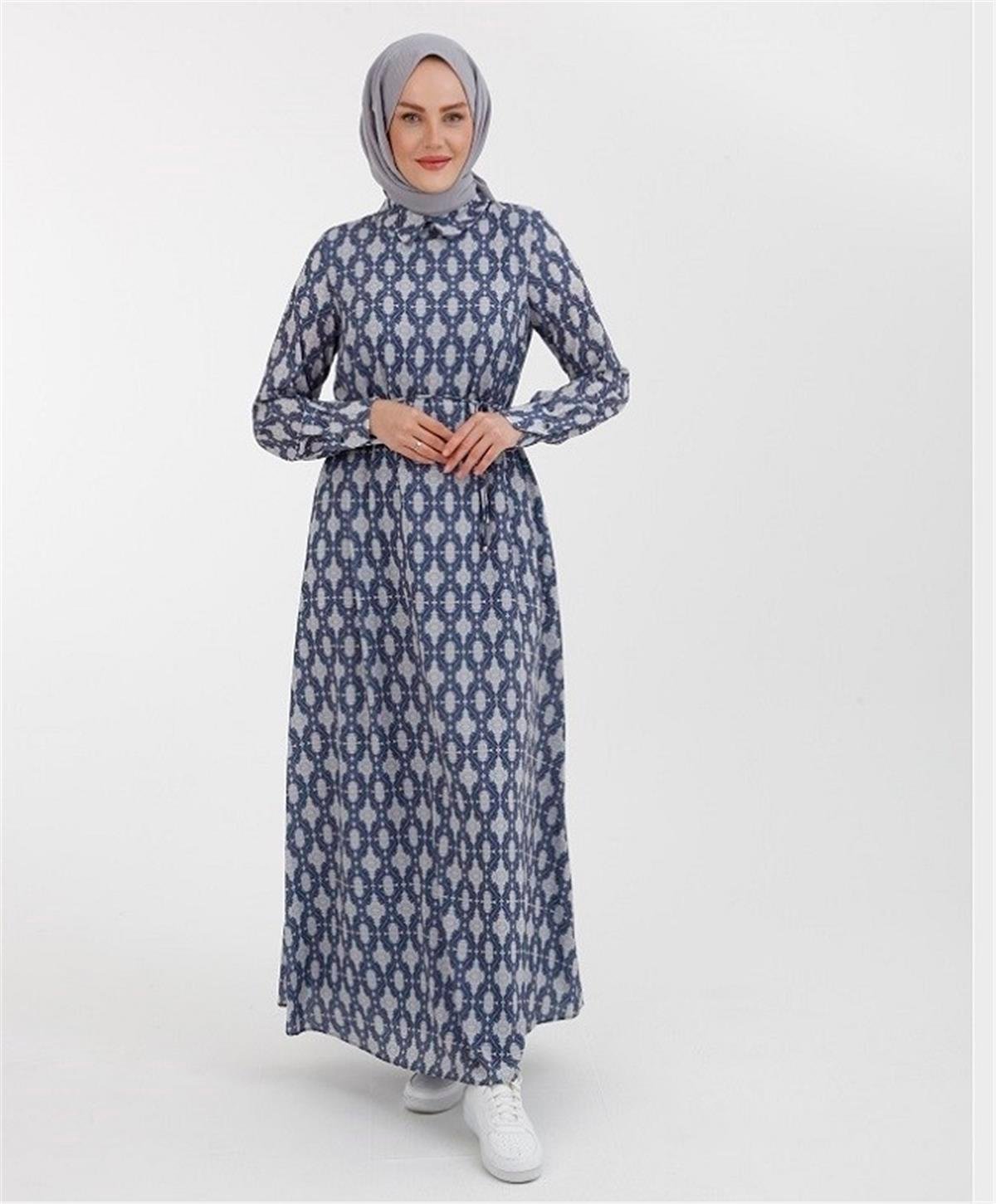 Armine Trend Elbise 22YT945 İndigo