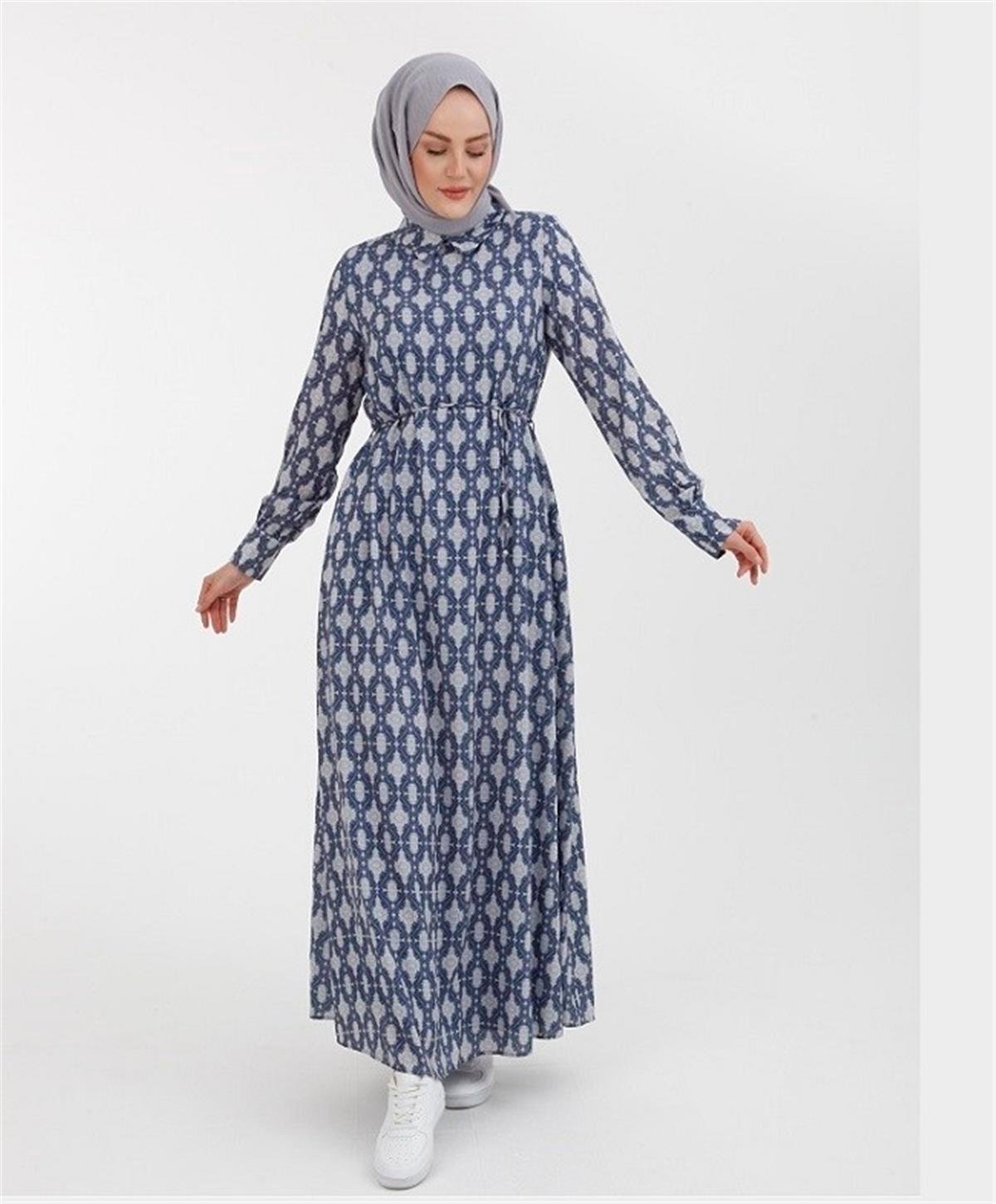 Armine Trend Elbise 22YT945 İndigo