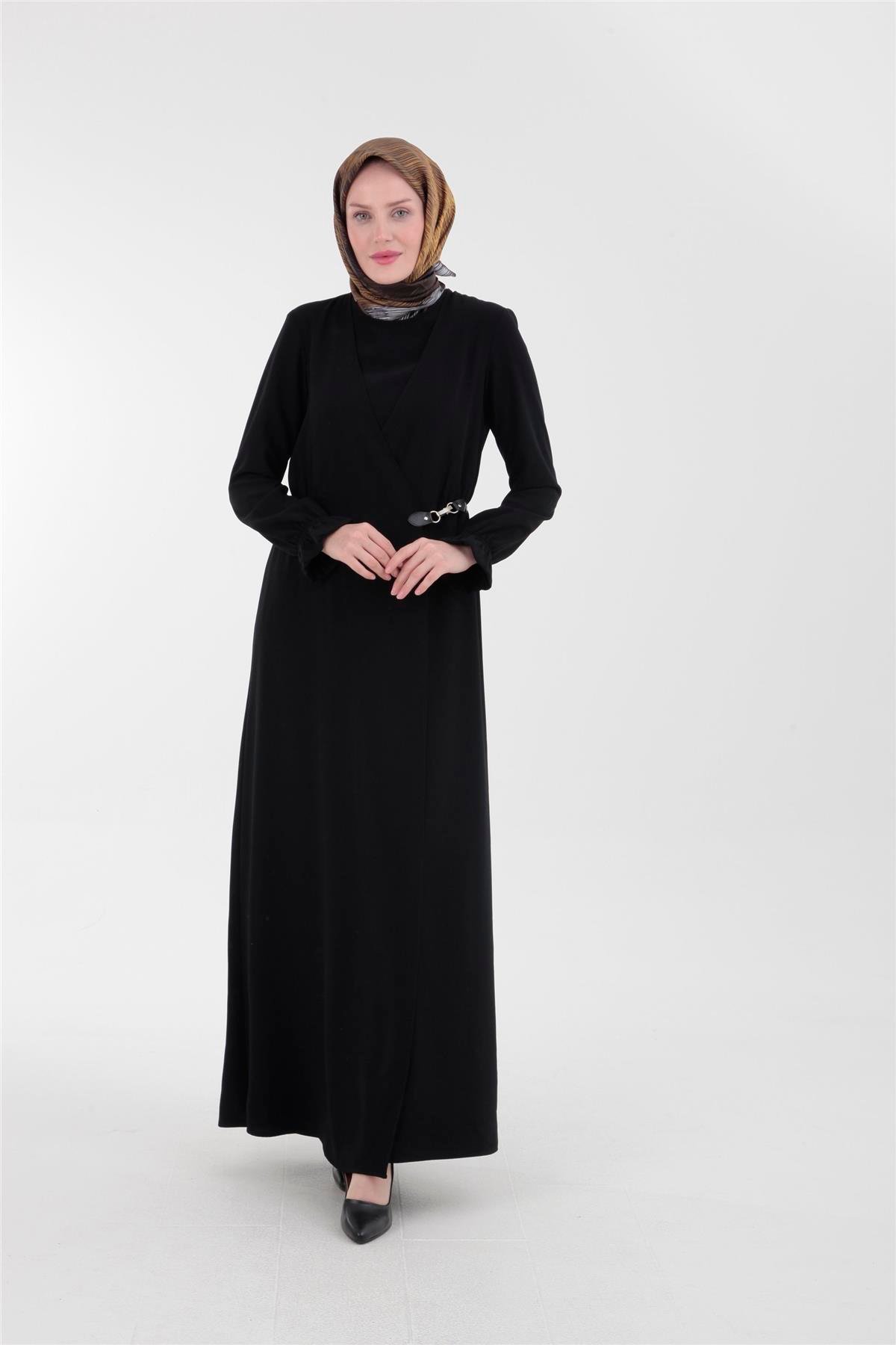 Armine Trend Elbise 23KT908 Siyah