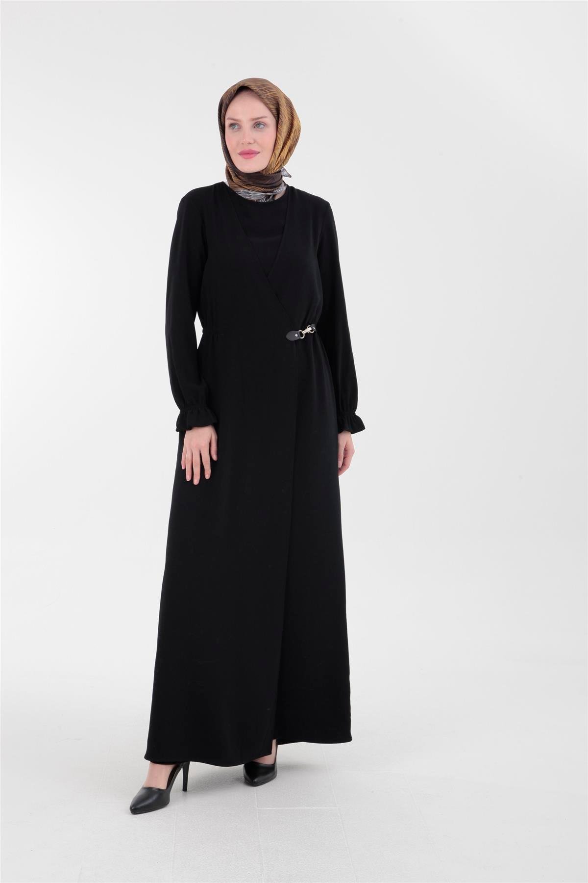 Armine Trend Elbise 23KT908 Siyah