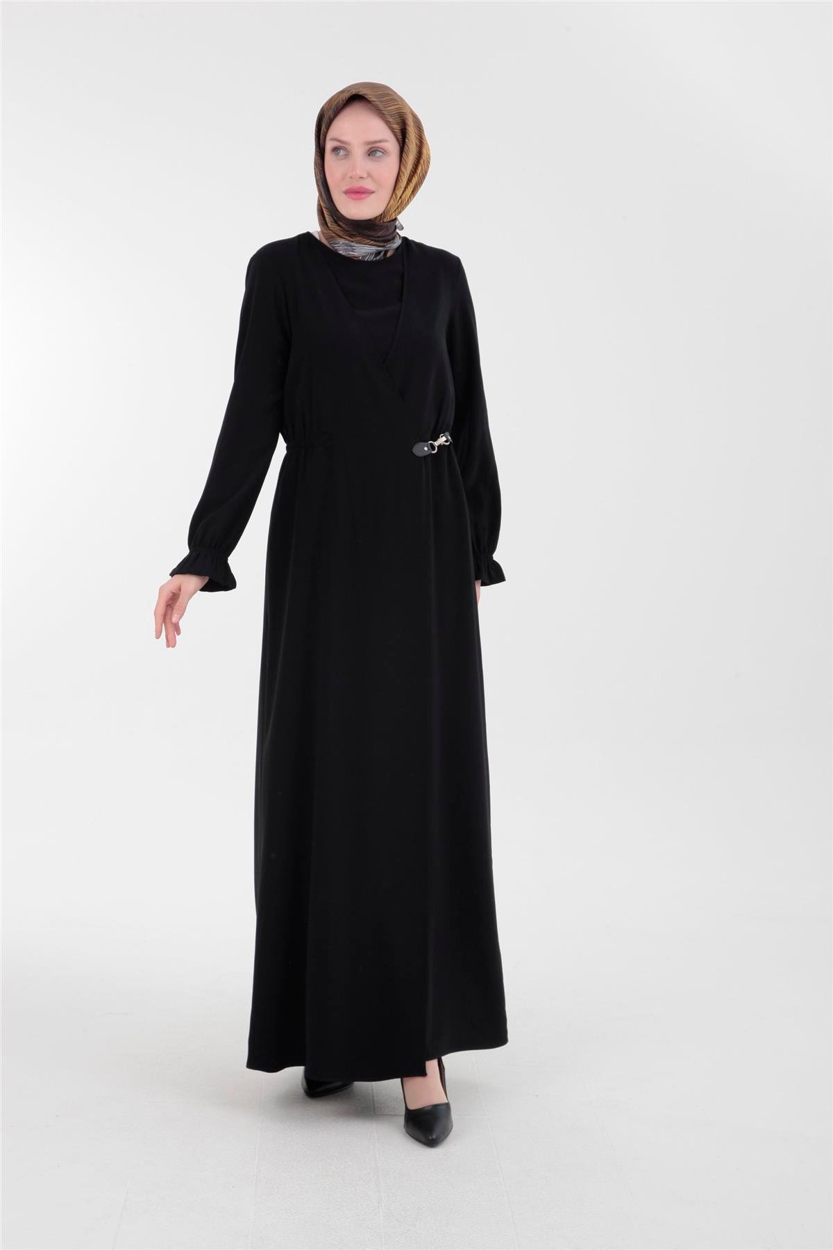 Armine Trend Elbise 23KT908 Siyah