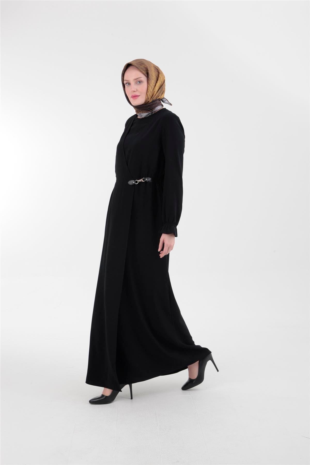 Armine Trend Elbise 23KT908 Siyah