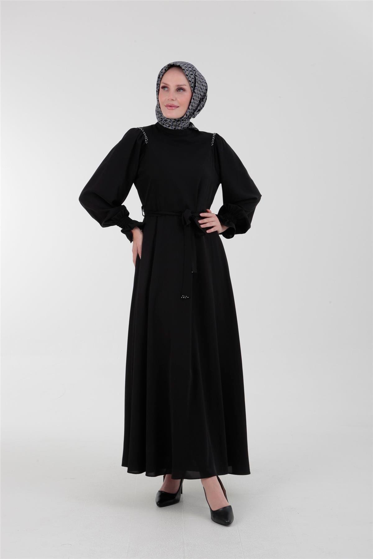 Armine Trend Elbise 23YT904 Siyah