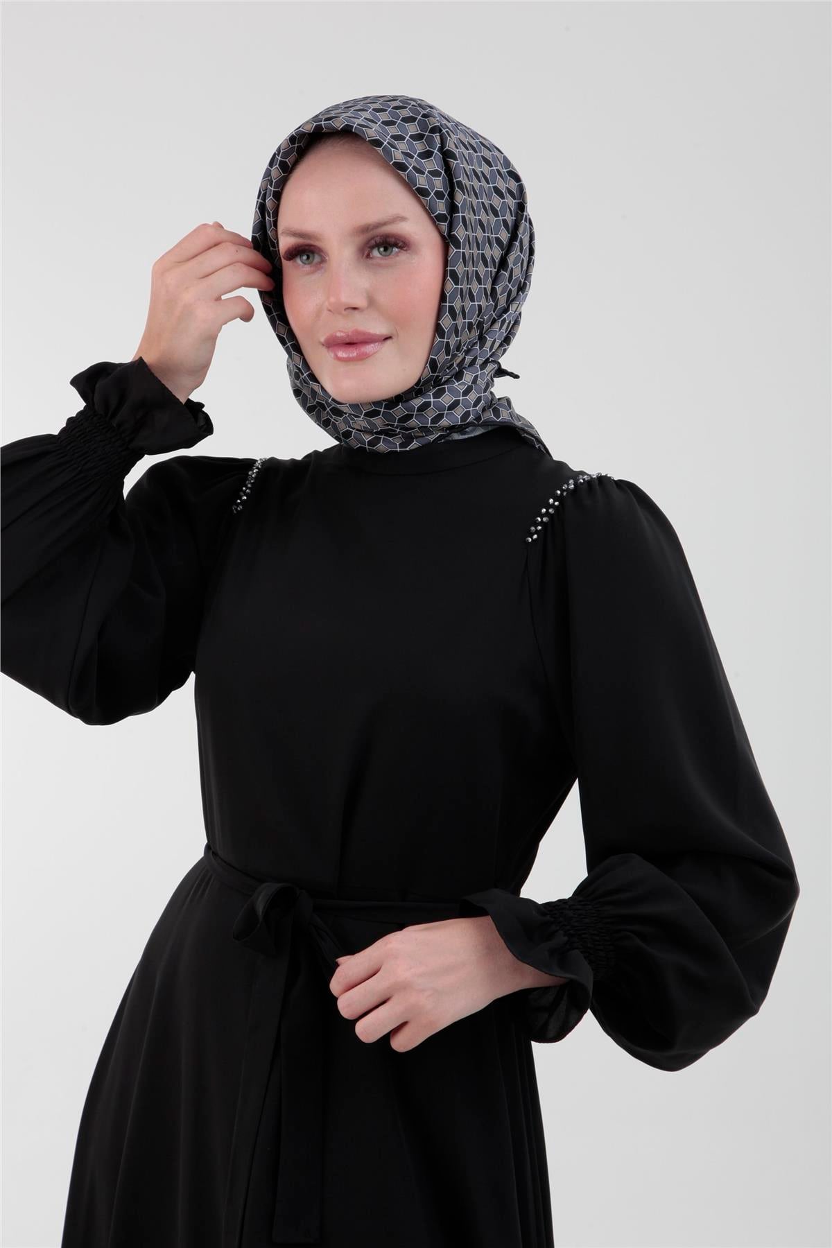 Armine Trend Elbise 23YT904 Siyah