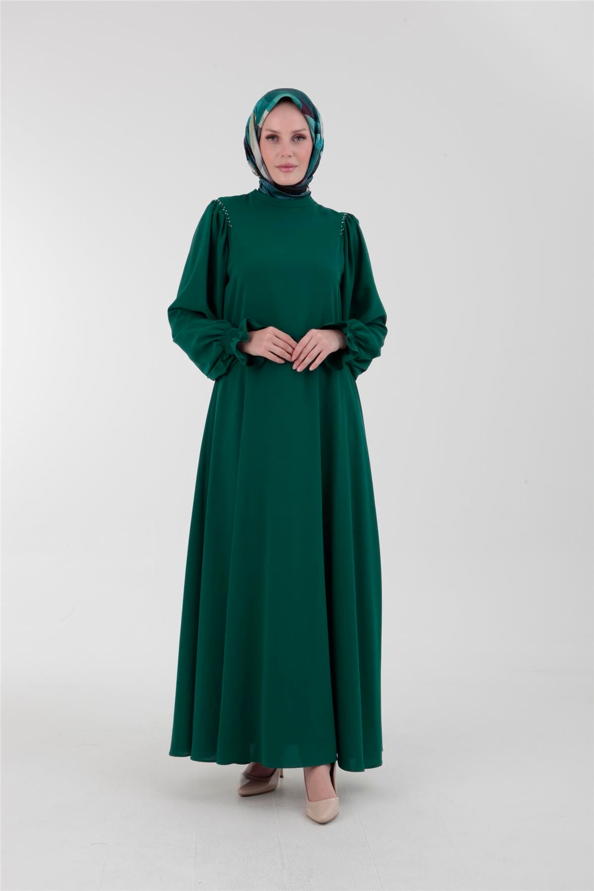 Armine Trend Elbise 23YT904 Zümrüt