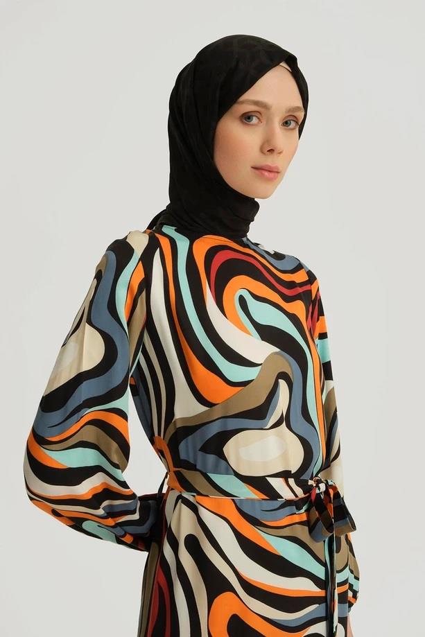 Armine TREND Elbise İndigo 25YT909