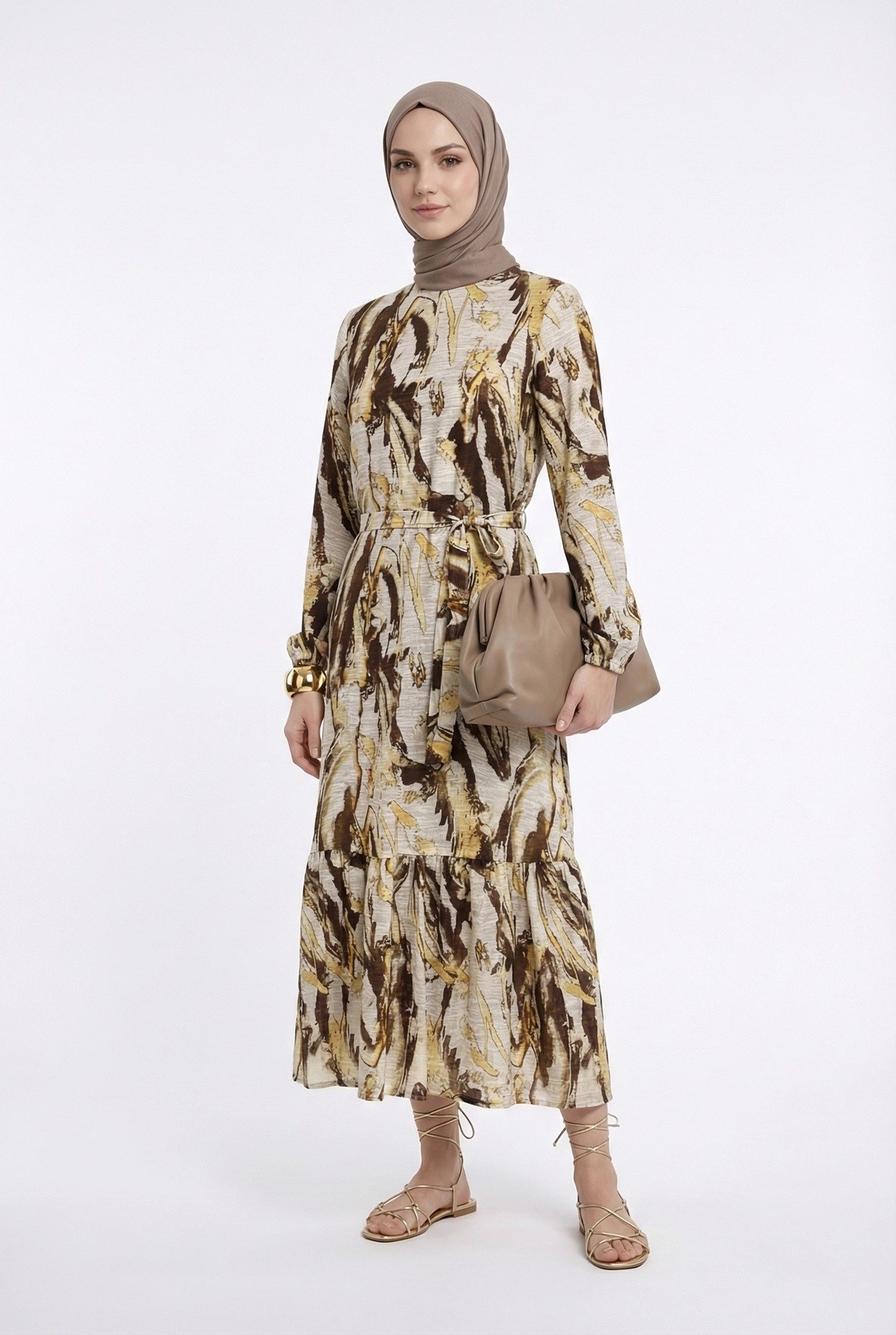 Armine TREND Elbise Kahverengi 25YT963