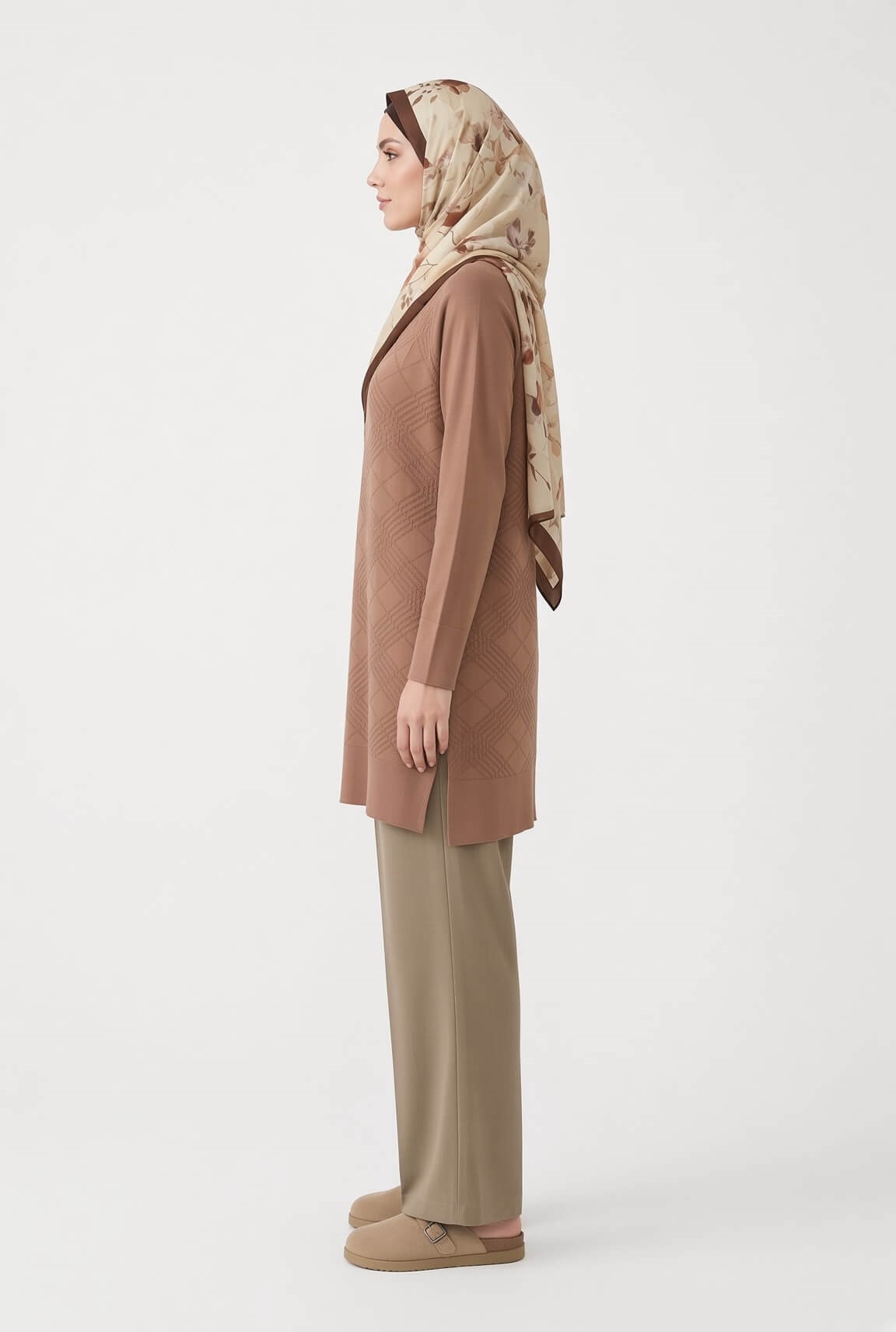 Armine TREND Geometrik Dokuma Desenli Triko Tunik 26KTD411