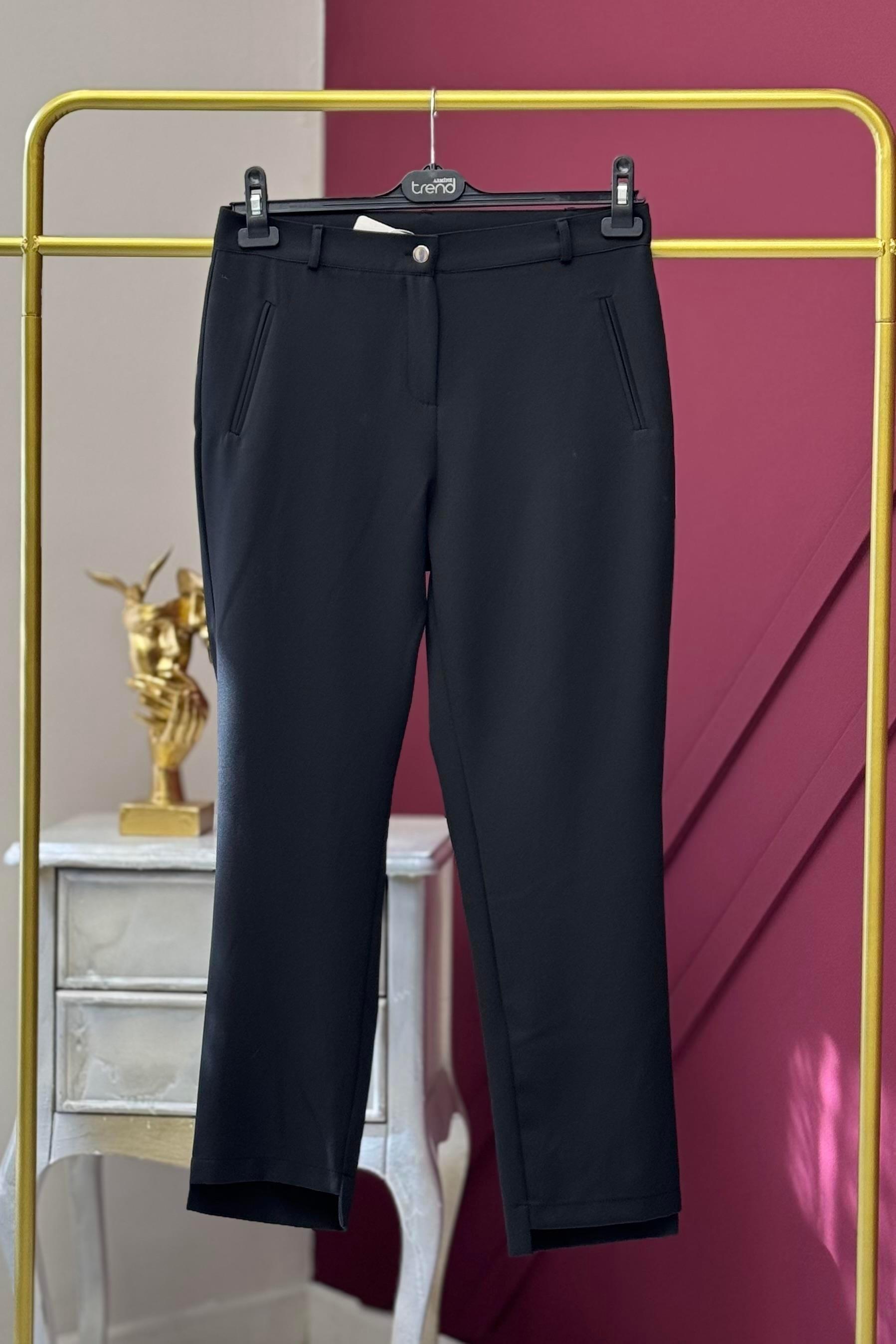 Armine TREND Gizli Cep Detaylı Kumaş Pantolon Siyah 25YT228