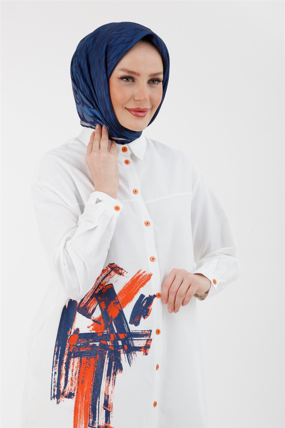Armine Trend Gömlek 23YT415 Ekru Pudra