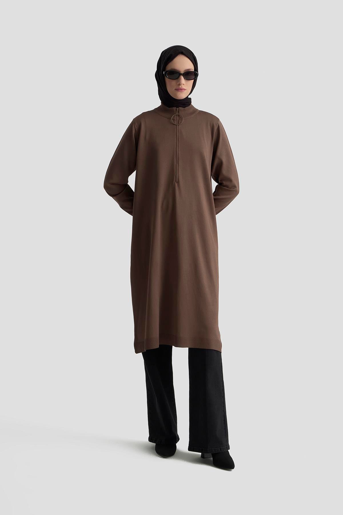 Armine TREND Halkalı Bayan Triko  Mocha 25YTD4113