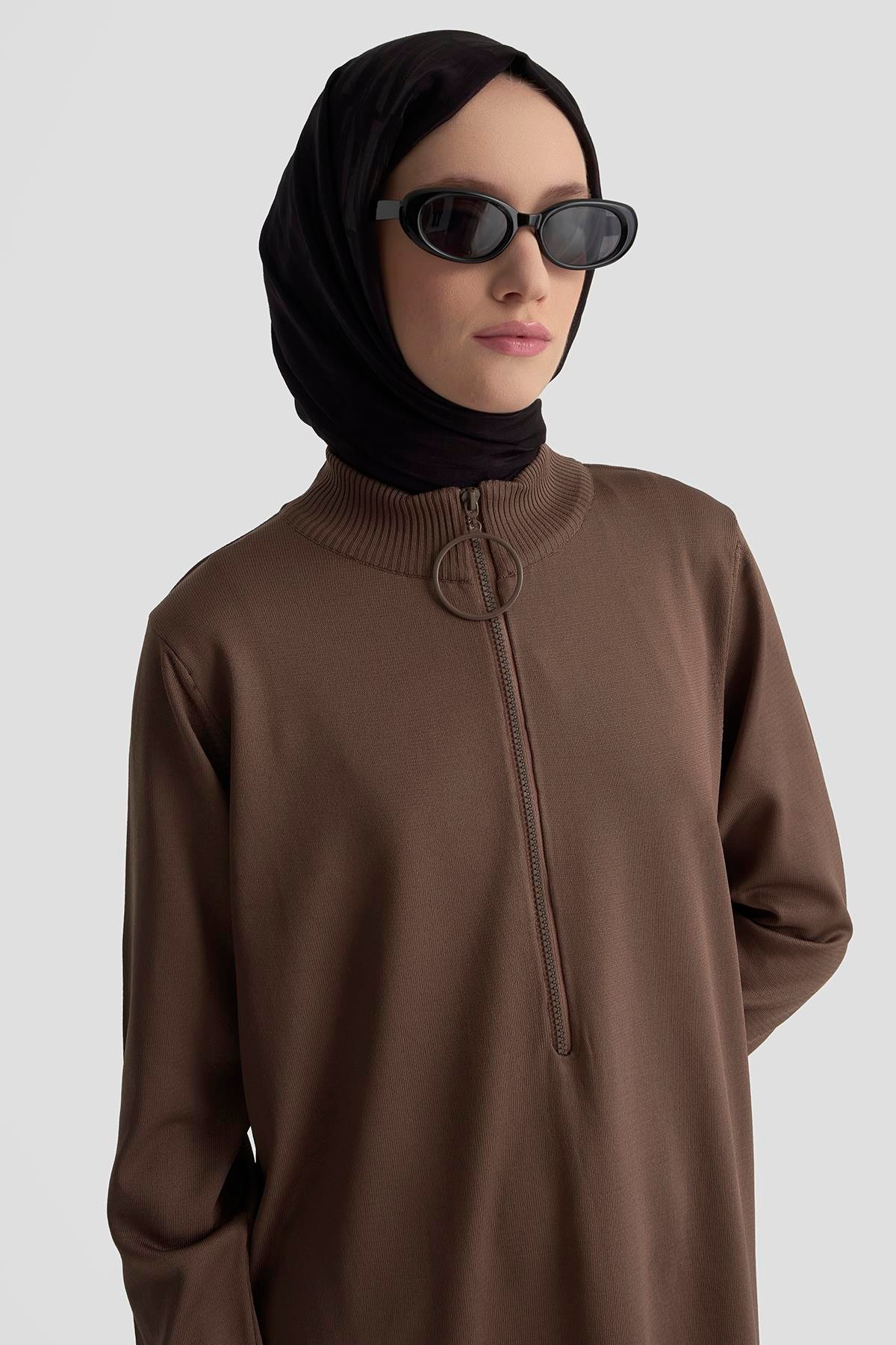 Armine TREND Halkalı Bayan Triko  Mocha 25YTD4113